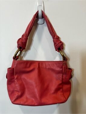 Vintage Coach Parker Resort Pink Leather Small Shoulder Bag RARE